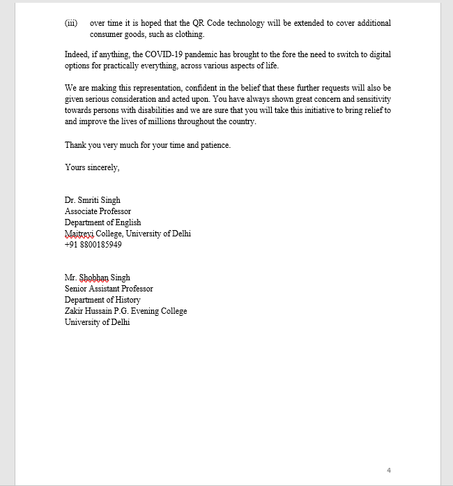 smriti106jnu's tweet photo. @PMOIndia Sir! thank you for partially accepting my initiative for accessible medicine. Kindly see my suggestions in this regard. QR code on medicine is the only solution to this issue. India can become a guiding light in accessible health for disability. You can show us the way! https://t.co/a6kla3XasO