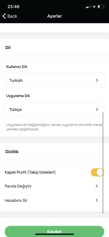 TestRelicQA's tweet image. Kommunity mobil uygulaması açılır.
 Ayarlar sayfası açılır.
 Ayarlar sayfasında scroll ile buton üst üstte gelmiş.

Iphone11, versiyon14 #kommunity #problem

testrelic.com/kommunity-mobi…