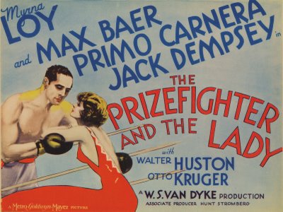 TCMComingUp's tweet photo. #ComingUpOnTCM
THE PRIZEFIGHTER AND THE LADY (1933) #MyrnaLoy #MaxBaer #PrimoCarnera
Dirs.: #WSVanDyke, #HowardHawks 8:30 AM PT
A boxing champion falls for a gangster's moll.
1h 42m | #RomanticComedy | TV-G
#TCM #TCMParty #PreCode #MusicalNumbers https://t.co/i6kcxhjYrn