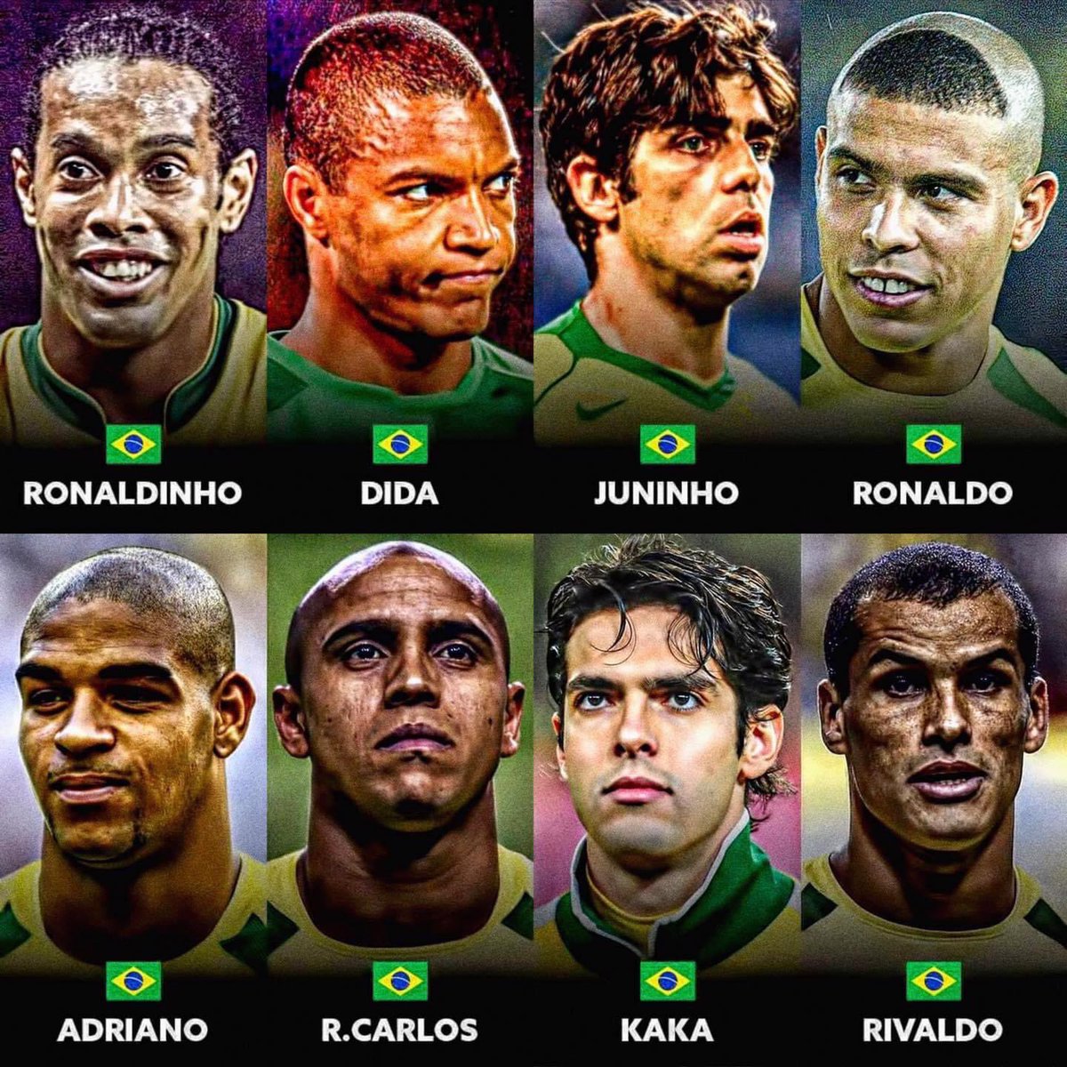 PorMiFutbol's tweet photo. Los niños de hoy nunca sabrán lo bueno que fue Brasil. 🤯

L E Y E N D A S 🇧🇷♥️🙌🏼 https://t.co/zGXtWN8h1c