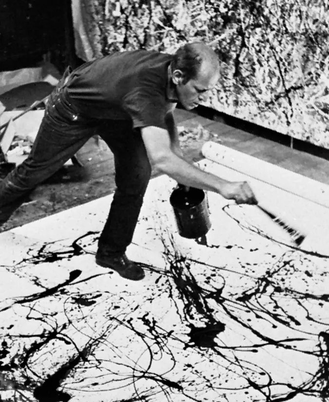 Jackson Pollock iş başında...