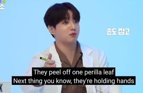kookjinworld_'s tweet photo. 🐰: "they peel off one perilla leaf next thing you know they're holding hands and fall in love. and they end up getting married" okay married jinkook 😭😭 https://t.co/zSFv7bFwUT