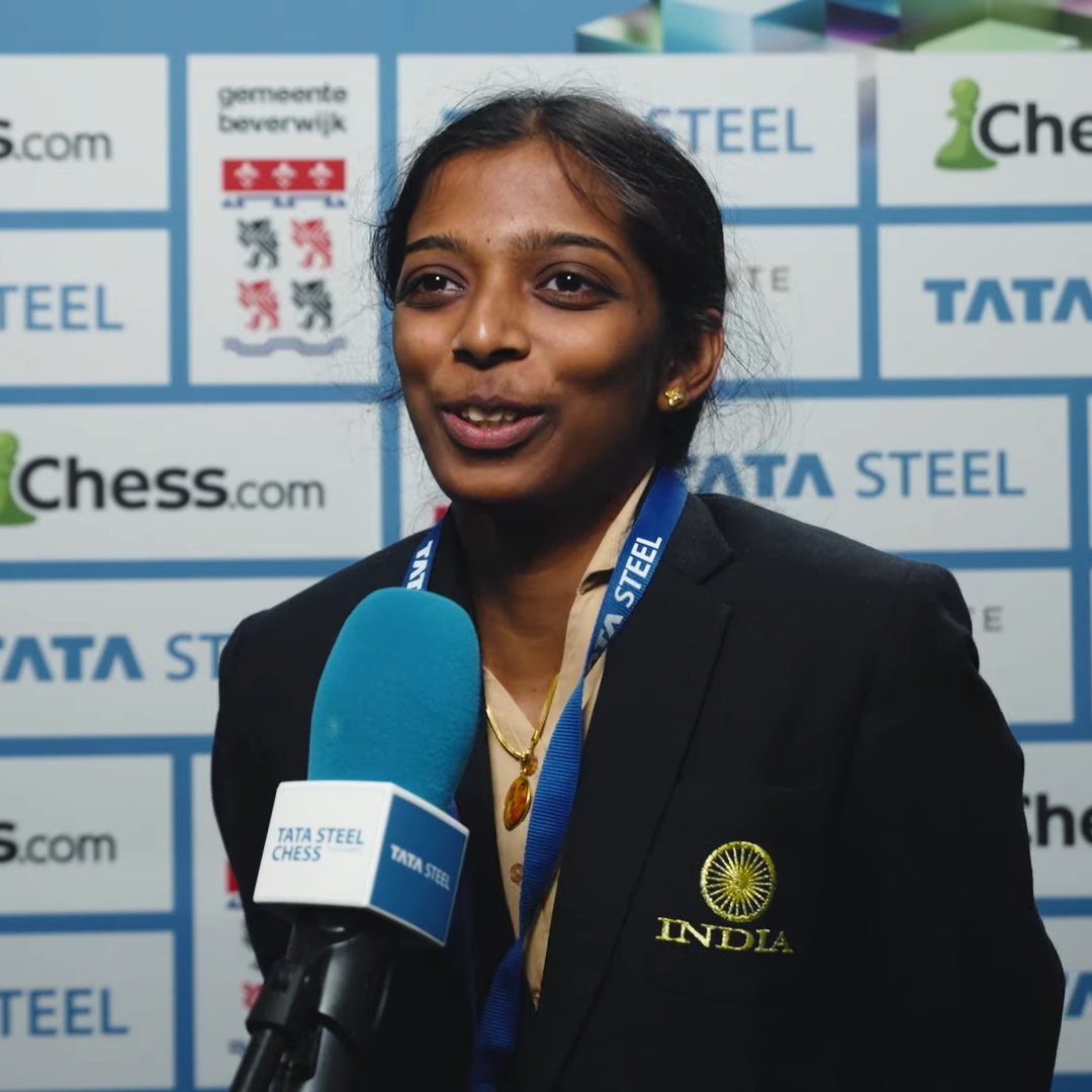 Women's Chess Coverage on X: Tata Steel Challengers: Round 7! The middle  round! ⬜️ GM Javokhir Sindarov (2654) ⬛️ IM Eline Roebers (2361)   ⬜️ IM Vaishali R (2425) ⬛️ GM Luis