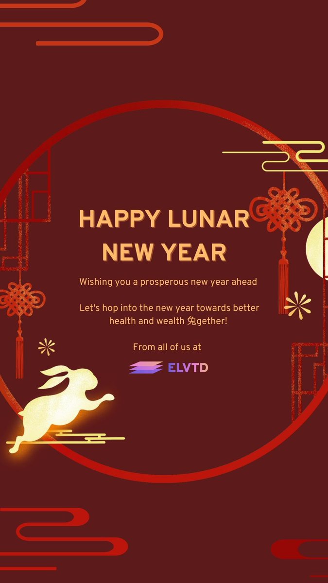 elvtd_io's tweet photo. Wishing you a very Happy Chinese New Year as we welcome in the #YearOfTheRabbit. We hope that this new year brings you boundless joy and prosperity. May you leap with joy and flourish in all aspects of your life! 

#LunarNewYear2023 #ChineseNewYear https://t.co/zHsGQCKt78