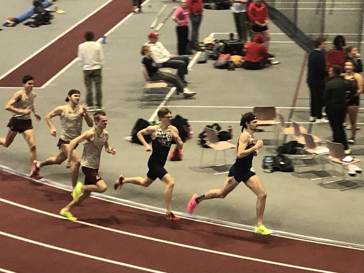 DalePfrimmer's tweet photo. Super proud of Lance, my favorite @stoutbluedevils running a 4:14:71 mile today, 6 second PR! #IndoorTrack #ProudPapa #SeriousSpeed https://t.co/0KsLRf5Gxa