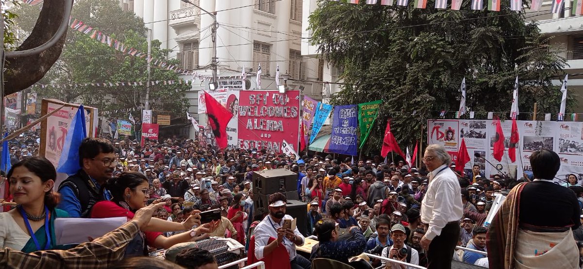TweetMitro's tweet photo. Dr. Aleida Guevara at College street, kolkata, West Bengal.
Yesterday. #BengalWithCuba #CubaSolidarity #AIPSO https://t.co/j2EPsMb573