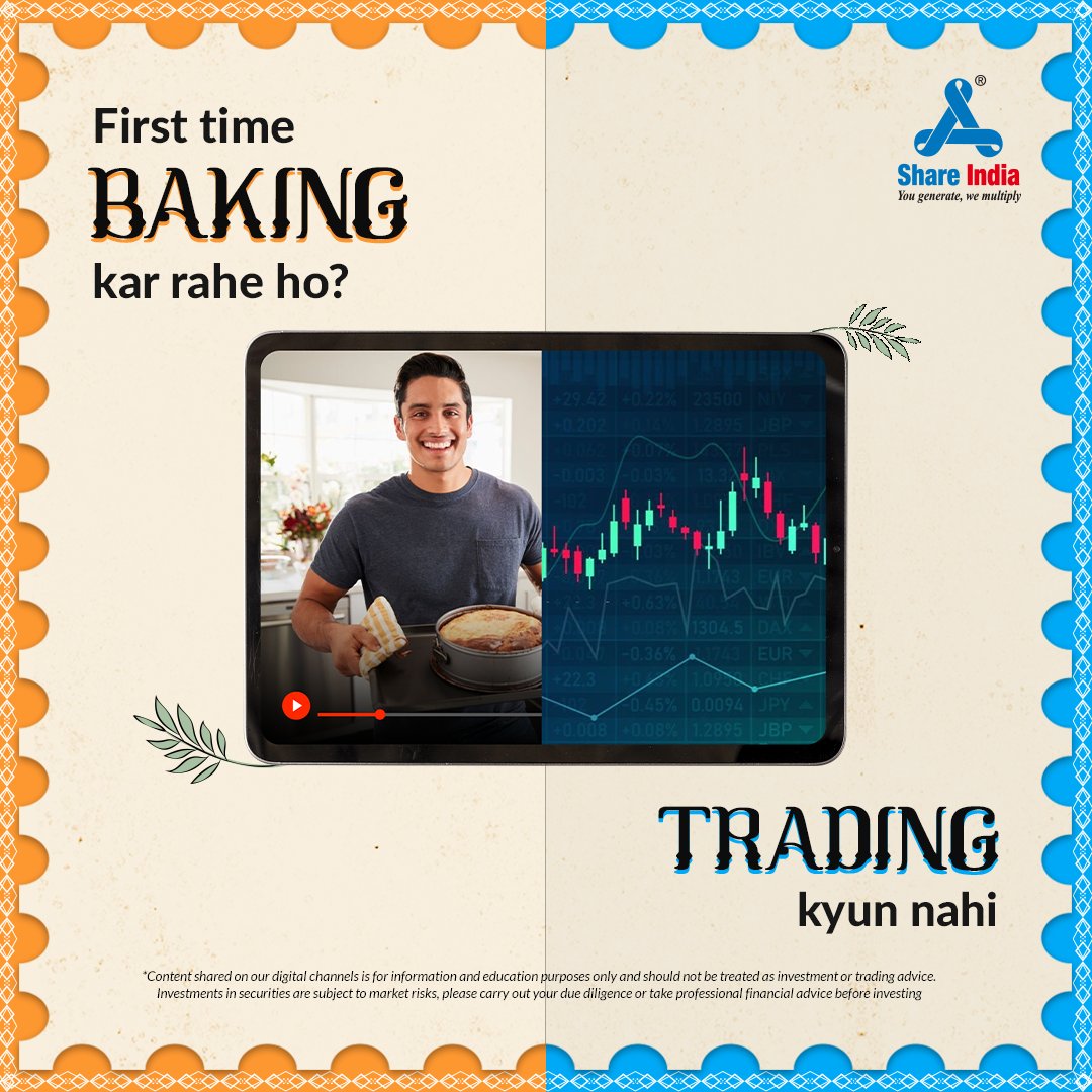 shareindiasec's tweet image. Cake and profit banane mein ek cheez hai common - KOSHISH.

Start taking control of your finances now with Share India. Start trading now. 

#IndiaKaApnaTradingPlatform #ShareIndia #ShareMarket #Youtube #Bakingcareer 
#fintwit #ShareMarketAnalysis
