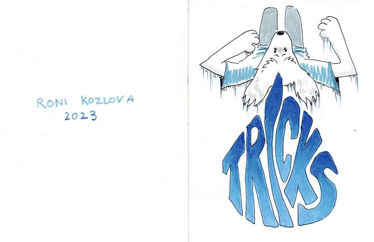 jakethedog53 on Twitter "“TRICKS” 2023 ink, colored pencil & marker on