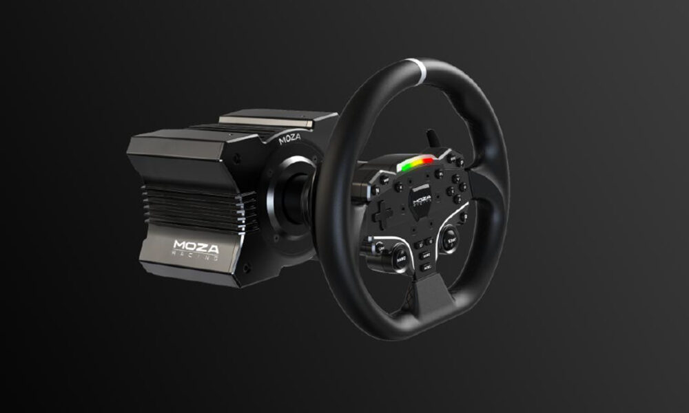 EsportzRacing's tweet photo. Moza's R5 direct drive sim racing bundle costs a lowly $599 - Traxion https://t.co/bYYOvAVVKy https://t.co/rij8YBfk53