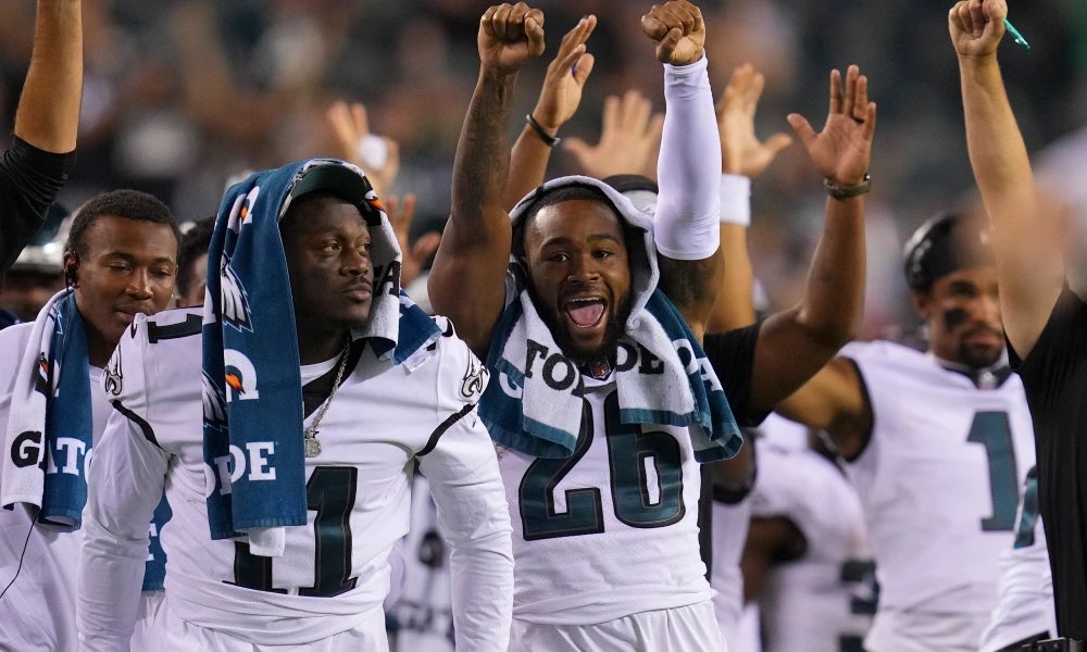 PHLEaglesNation's tweet photo. YOUR PHILADELPHIA EAGLES ARE NFC CHAMPIONSHIP BOUND‼️ https://t.co/M3NwouQPo5