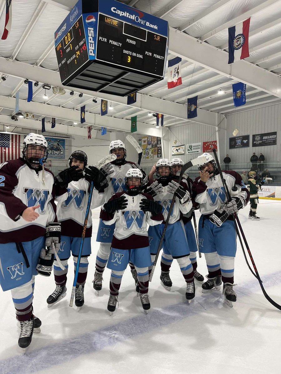 Congratulations to the Wayne Ice Hockey JV team on their first place regular season finish! On to the playoffs! <a href="/wvalleyathletic/">Wayne Valley Athletics</a> <a href="/whillsathletics/">waynehillsathletics</a>