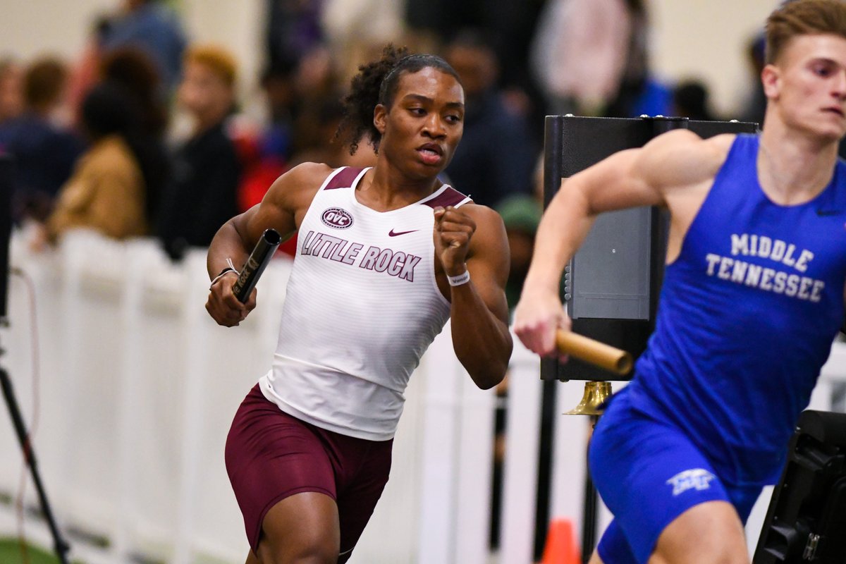 LittleRockTFXC's tweet photo. Little Rock's 4x400m relay team of Jaden Stevenson, Frankie Grey, Juan Garza and Teylen Patterson clocked 3:16.16 to claim 🥉 at the Vanderbilt Invitational Saturday. That's the fifth-best time in school history and leads the @OVCSports this season.

#LittleRocksTeam ⚔️ https://t.co/NOt5cvLxyS