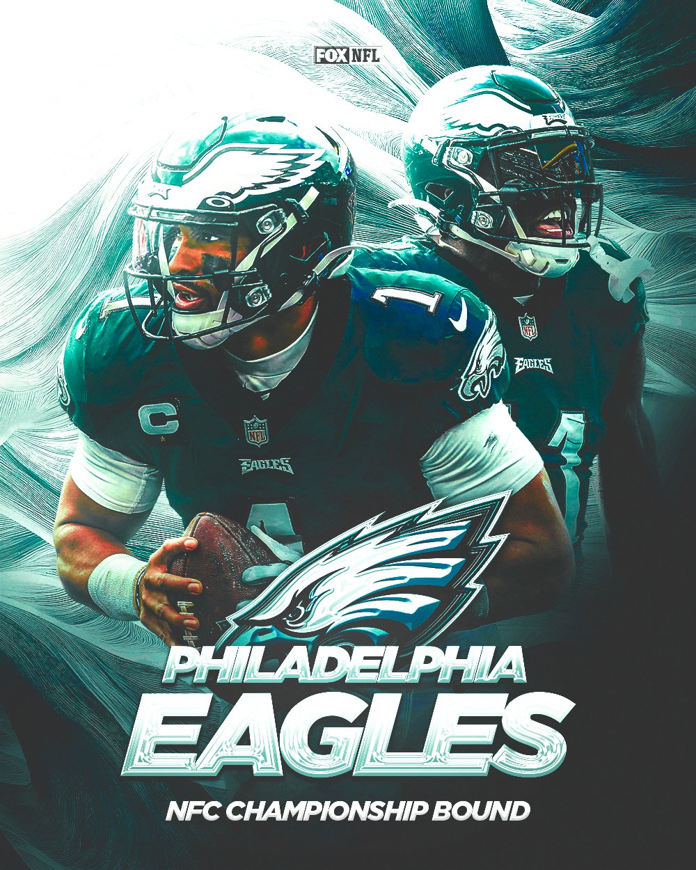 FOX Sports: NFL on X: '#FlyEaglesFly The No. 1 seed @Eagles are