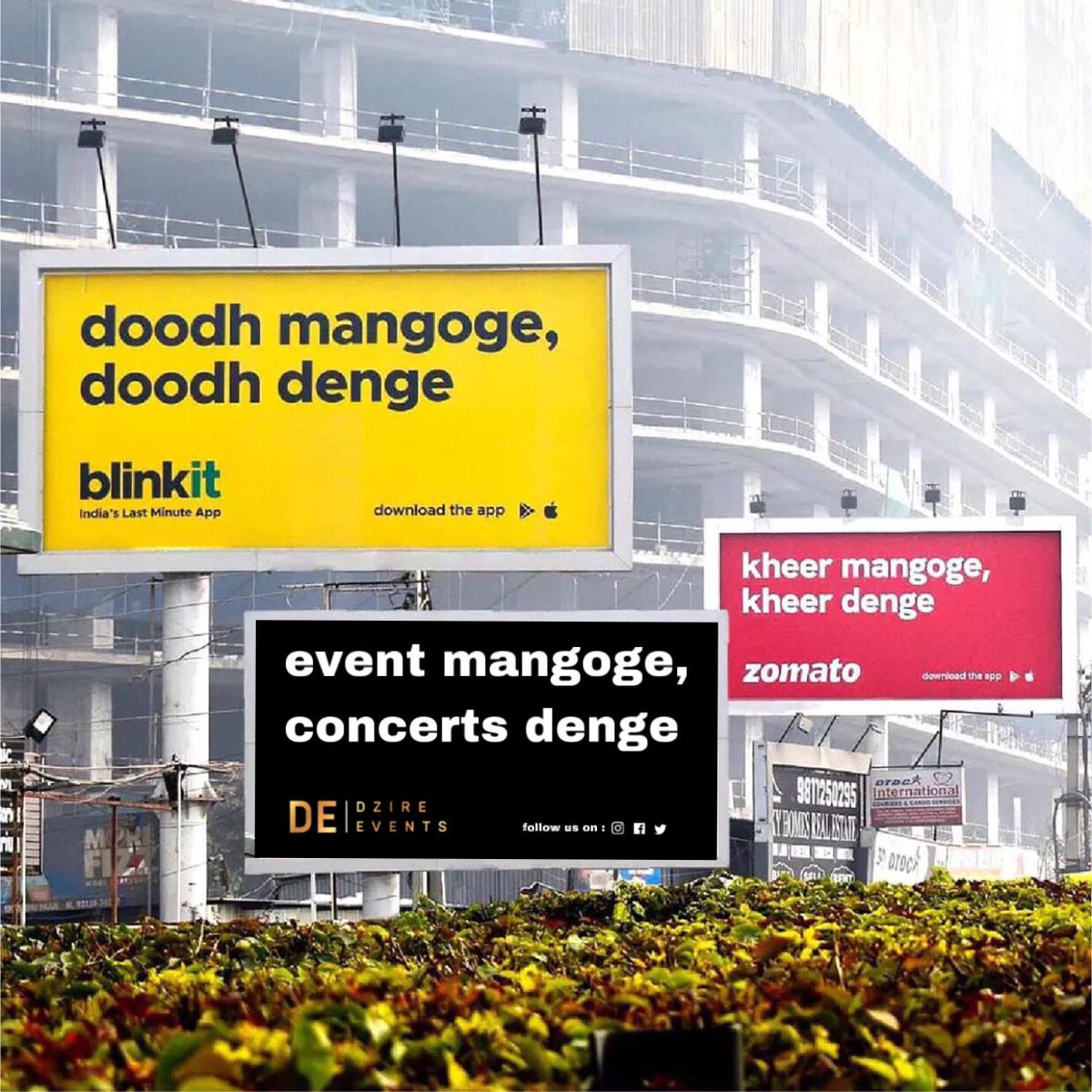 DzireEvents's tweet photo. Event mangoge, Concerts denge 😉 

#TeamDzireEvents #Blinkit #Zomato #Concerts #Events #Meme #HoliParty #Ahmedabad #Rajkot #Gujarat #Memes #LiveConcerts #Surat #Baroda https://t.co/K3KuIvSgVn
