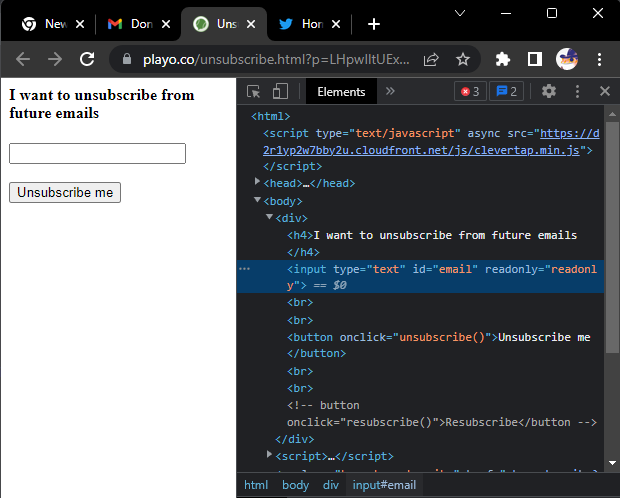 VyndAsad's tweet photo. @PlayoApp Fix your unsubscribe button and dont make it asshole design by making it read only please https://t.co/5UvKDrs9V2