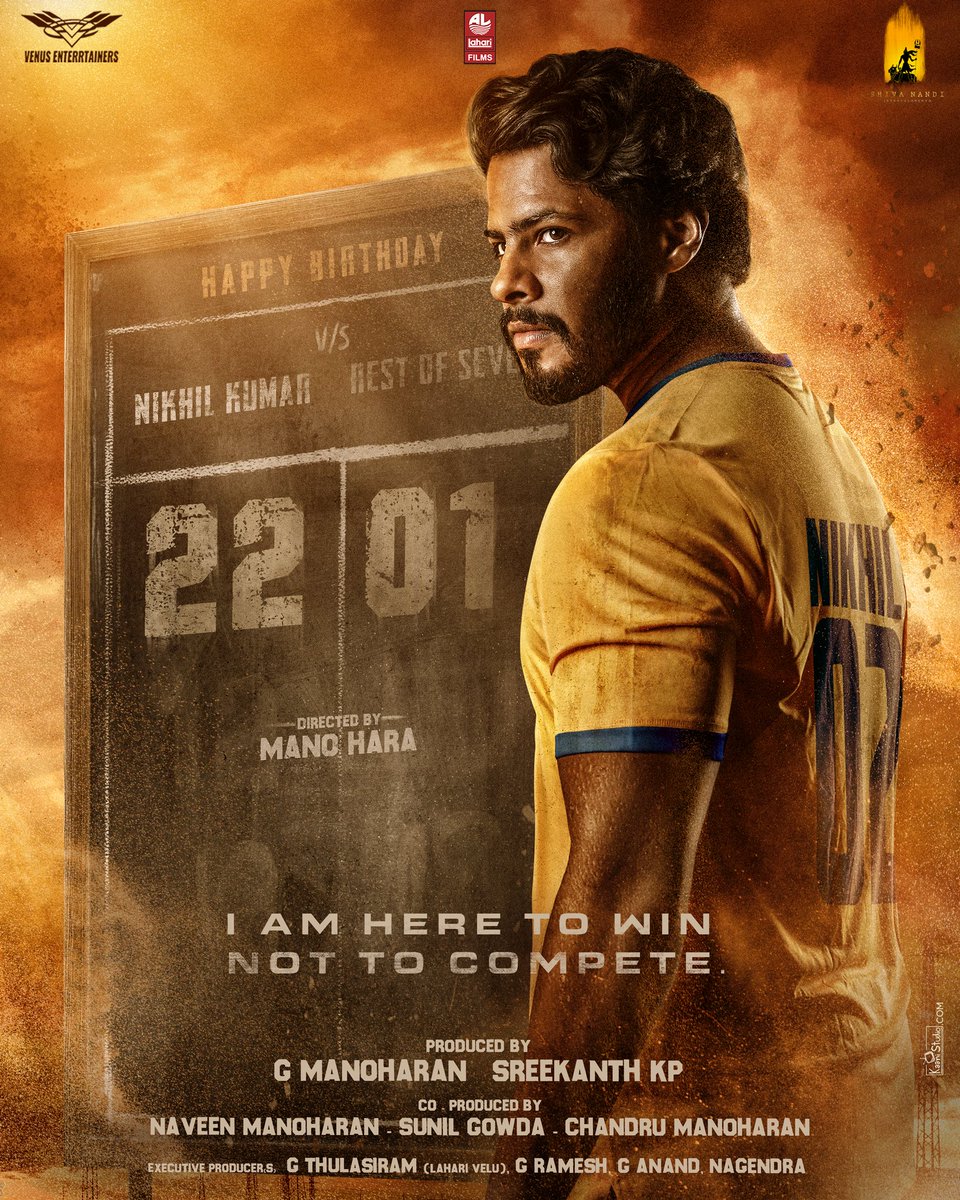 Wishing our ⭐️ Yuva Raja ✨ Nikhil Kumar a very Happy Birthday 🎂🥳🎉 
Delighted to Announce #NK04 💥💥💥

<a href="/Nikhil_Kumar_k/">Nikhil Kumar</a> <a href="/MANUNAG4/">MANO HARA</a> #GManoharan <a href="/kp_sreekanth/">Sreekanth KP</a> <a href="/laharifilm/">Lahari Films</a> <a href="/enterrtainers/">Venus Enterrtainers</a> <a href="/shivanandiFilms/">Shivanandi Entertainments</a> <a href="/laharimusic/">Lahari Music</a> #NaveenManoharan #sunilgowda #ChandruManoharan