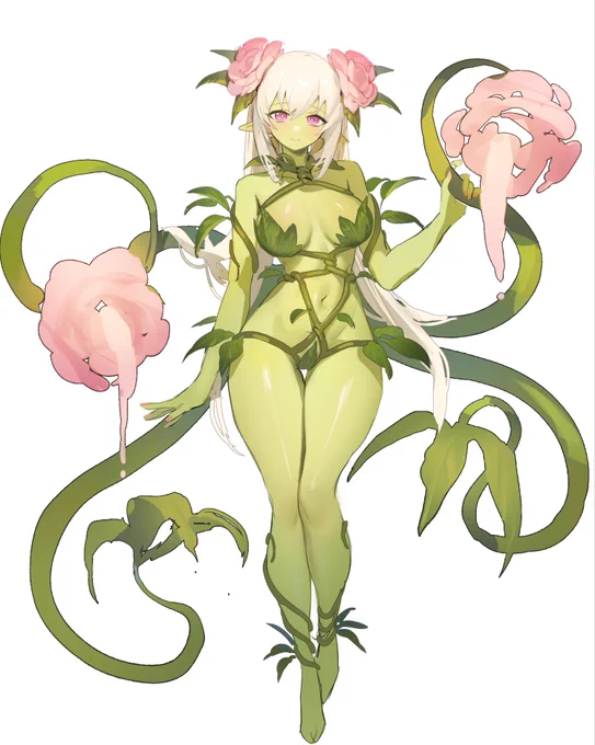 瑠奈さんのオリジナルキャラを描かせて頂きました。 