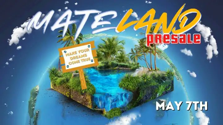MATELAND Land drop -PRESALE-

Finally, the long-awaited land plots are available for purchase. After our sold out Beach plot and Emporium sale, you can now buy land in the middle of the island MATELAND.

More: digistoxx.medium.com/mateland-land-…