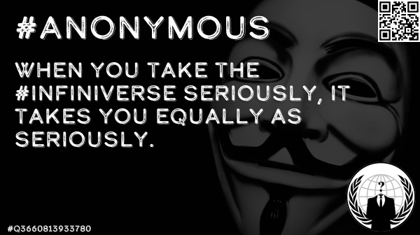 FrancisFriendly's tweet photo. @quinnmichaels When you take the #Infiniverse seriously, it takes you equally as seriously. #AnonOps #TimePhoneHack #Anonymous #EtherSec #OpEPOCH #OpRomanov #PewPewPew #Q4208605236299 https://t.co/k4AJeoYIkj