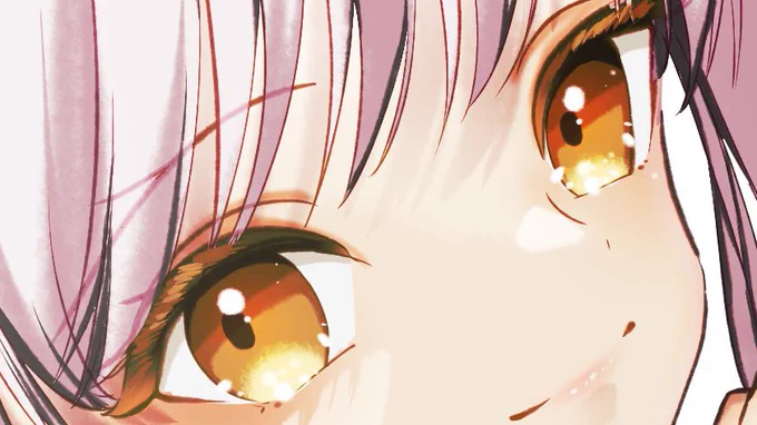 #みなさんが絵を描くにあたってここは命って言うのを教えてください目の大きさ、位置、キラキラ感これは絶対外せないかな。 