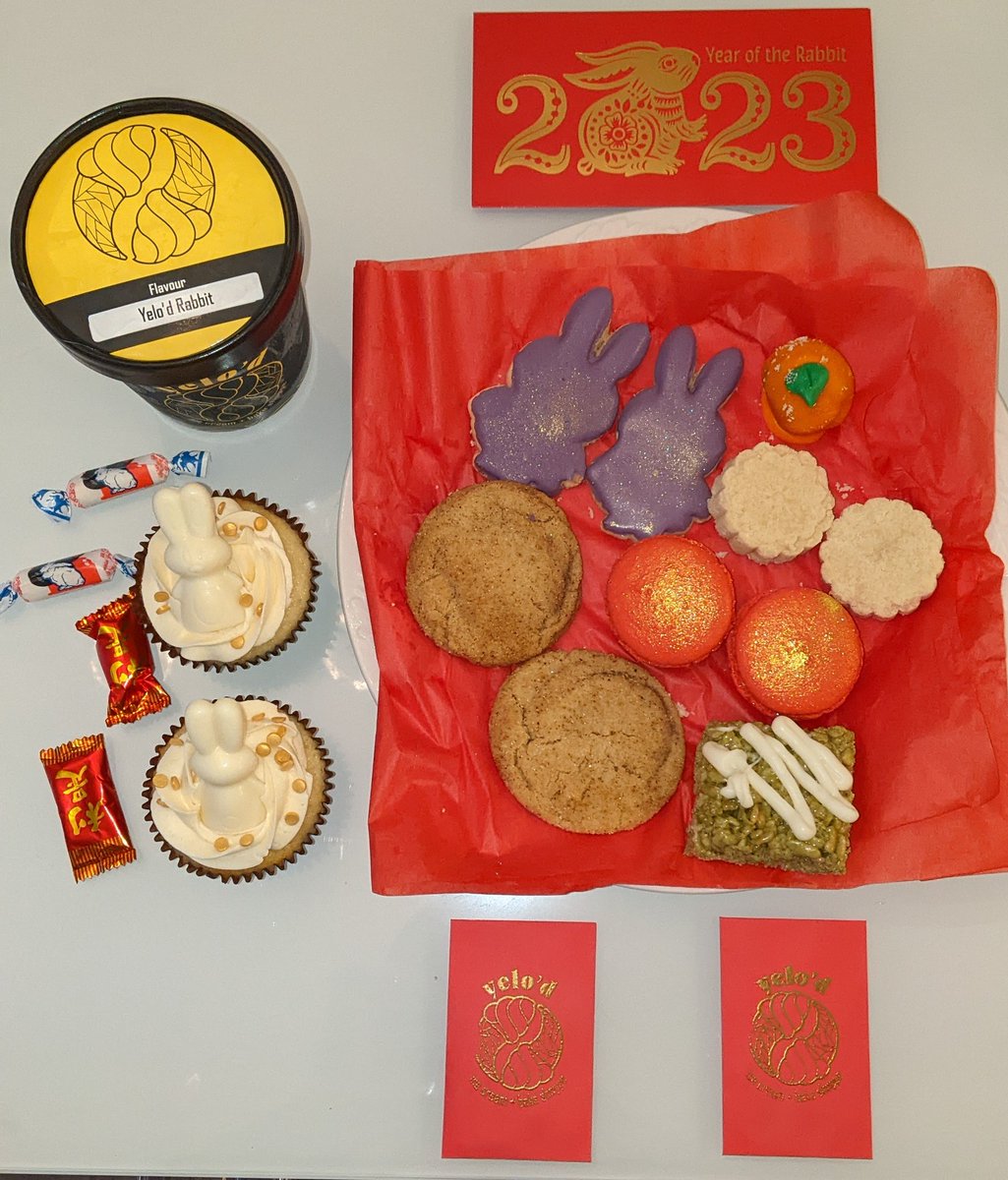 Celebrating #LunarNewYear2023 with delicious treats from @yelod_icecream #yeg #yegfood #yegdt #yegeats #YearOfTheRabbit