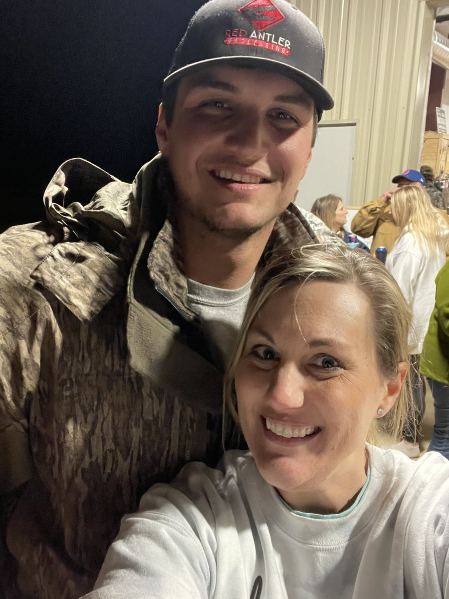 beckymidd's tweet photo. TFW you’re knee deep in deer guts and @BradCumbest walks up. #doeday #sqcamp https://t.co/BV5y5CvFCp