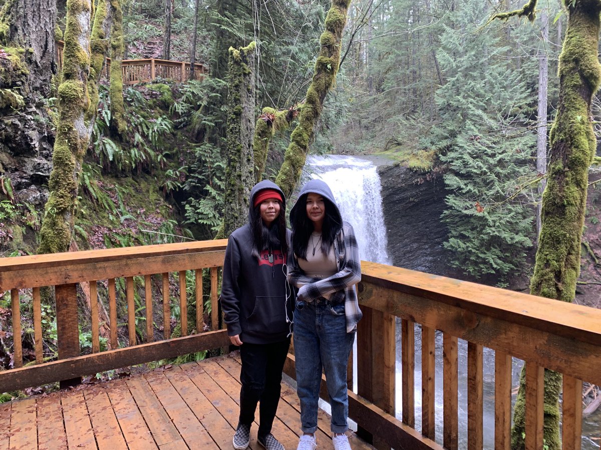 #morethanschool No better way to end the week than with a hike to Ammonite Falls with our amazing Learning Alternatives students and staff 🔥❤️