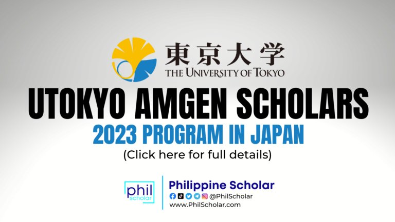 ExpertistPH's tweet photo. Konnichiwa! Are you curious about the UTokyo Amgen Scholars Program in Japan 2023?
Click the link to see how amazing their offers are.
https://t.co/d2b3GzNdWQ
Join Us in Expertist Community: https://t.co/pLmzr2panf
#PhilippineGo #PhilScholar #ExpertistPh #EXPERTIST https://t.co/O5QefXqA7A