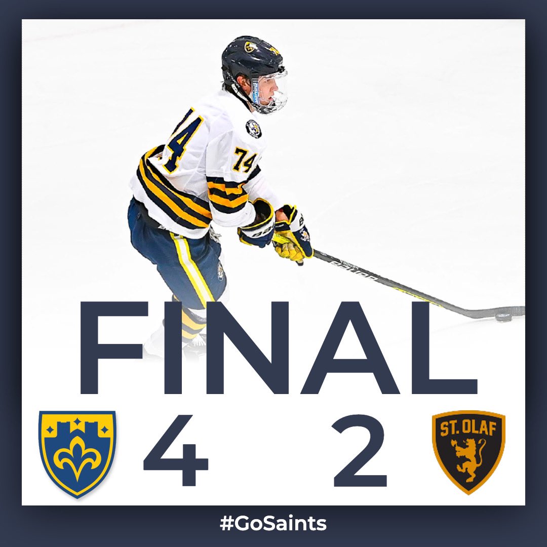 SAINTS SWEEP!!! 🧹🧹🧹

The Saints take down the reigning MIAC Champions back to back nights to take claim of first place in the conference!

#GoSaints