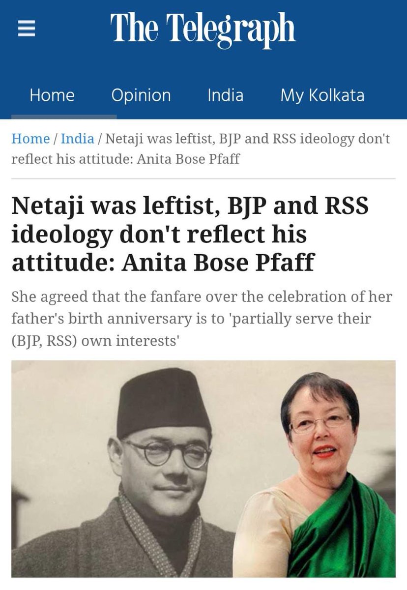 vvenkataramu's tweet photo. This is clear instruction to BJP/RSS to keep away from aligning the personality of Subhash Chandra Bose in favour of them!.. https://t.co/EPLMVmzRvs