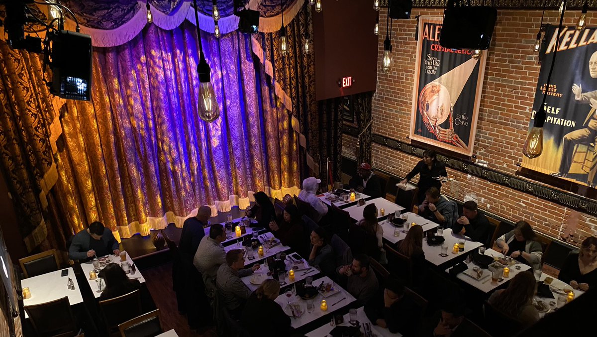 shawnmcmaster's tweet image. The house is almost full for tonight’s performance, and they seem like a fun crowd!
#shawnmcmastermagic #shawnmcmaster #comedymagic #comedymagician #comedymagicshow #prestigesandiego #dinnerandashow #datenight #gourmetmeal #sandiego #gaslampdistrict
