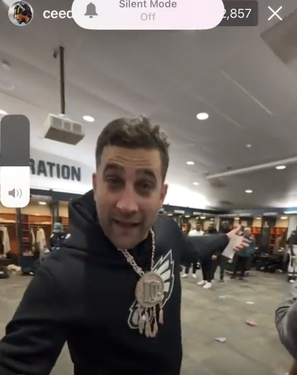 SportsCenter's tweet photo. Nick Sirianni rocking the Dream Chasers chain postgame 😂

(via ceedy.duce/IG) https://t.co/c7C77hh6Ud