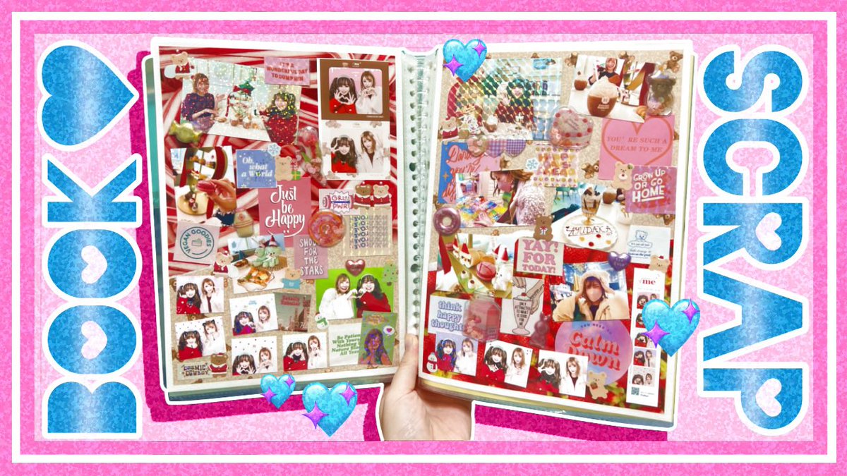 ayumarudeko's tweet photo. 【🌟新着動画🌟】

みんなあけおめ🐰︎💕︎(遅過ぎ)
今回はリクエストに応えてスクラップブックの制作過程をASMR風動画にしてみたよん🤲🏻💖
前回のvlog、こうじょうちょーとの思い出をスクラップします！📸

YouTube👇🏻
https://t.co/RK41tH5IcA

(@kojochox924 )
#YouTube #ayupakadeko #スクラップ https://t.co/bZFdjmYgVV