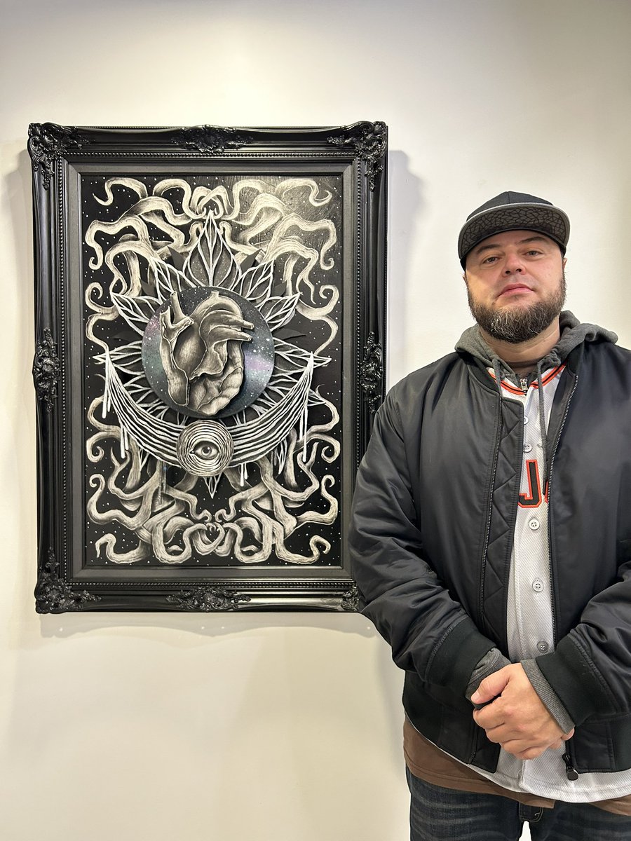 artemachuca33's tweet photo. “Sacred Roots “
•charcoal on wood 
•laser cut wood
•layer/stack 
•charcoal on laser cut wood. 
@shop1culture in San Jose for the Bay Area gems show. https://t.co/rtI26FgjK0
