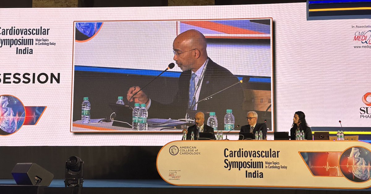 GBarnesMD's tweet photo. .@NMHheartdoc reminds the #ACCIndia audience that loop diuretics provide symptom-benefit but not outcome-benefit in HFrEF. Other GDMT components do offer outcome benefit, so can often be prioritized when SBP is low. Plus, look at symptoms, not absolute BP numbers! https://t.co/9piHOs6wK5