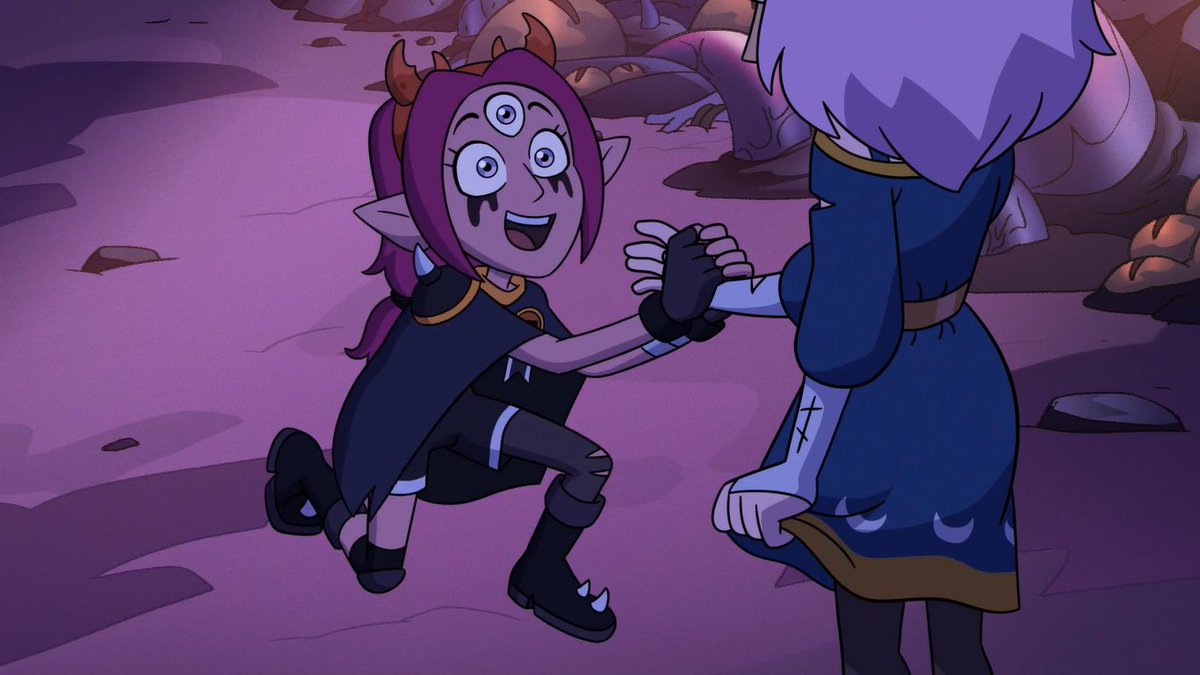 Luminoushane's tweet photo. TOH SPOILERS

.
.
 .
.

I just realized Amity is holding on to her dress?? 😭😭 Oh she is uncomfortable https://t.co/ShSdbM0y9s