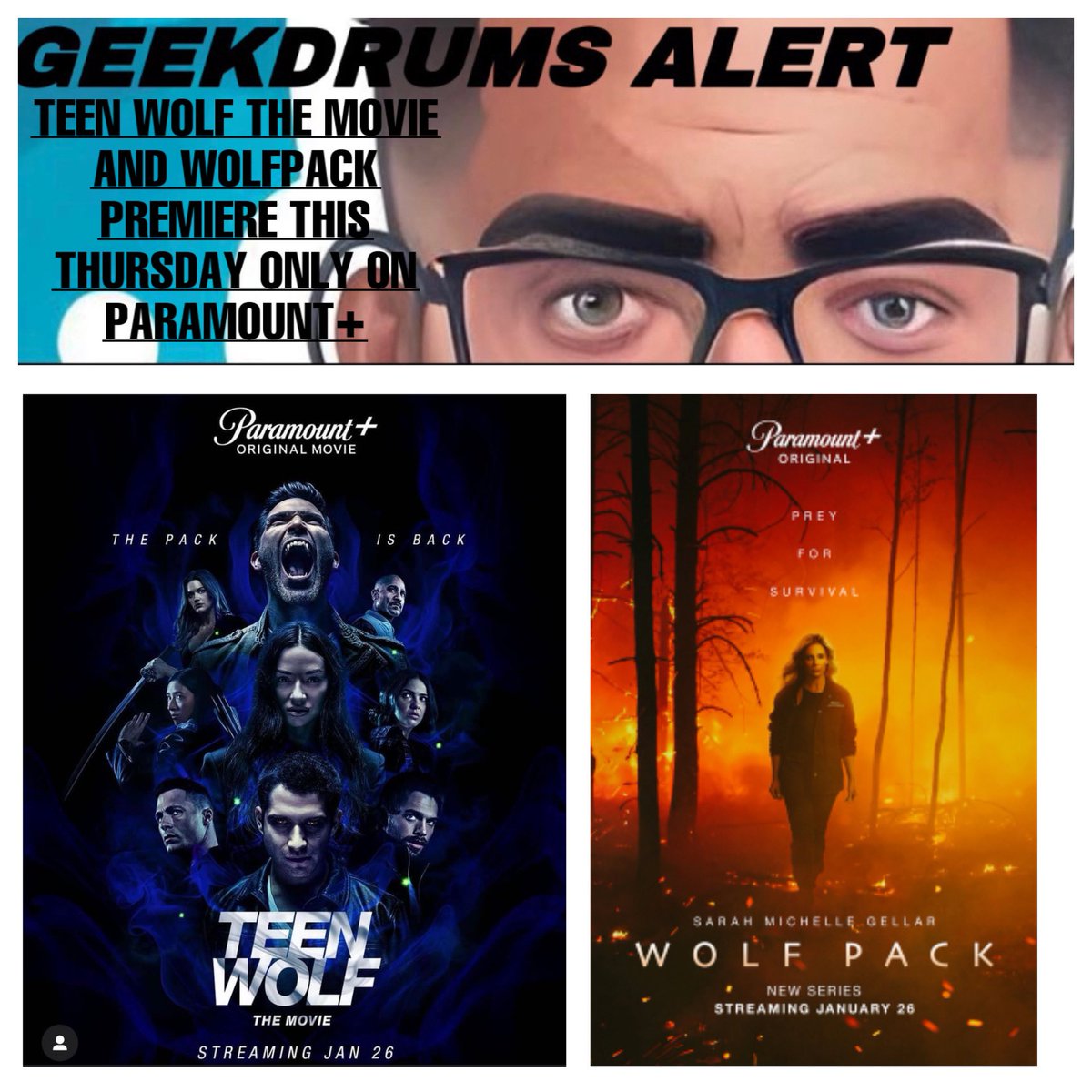 Teen wolf the movie and the new show Wolfpack premieres this Thursday! 
#wolfpack #teenwolf #mtv #paramountplus #tylerposey #truealpha #werewolf #werewolves #supernaturalcreatures