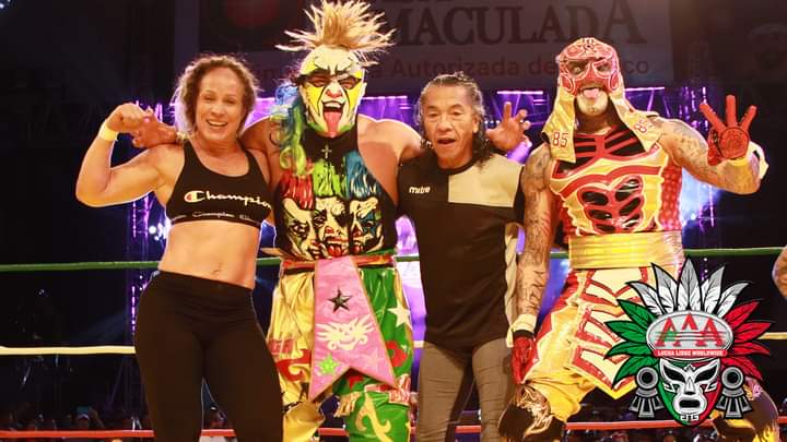 HeroeDelDistrit's tweet photo. #Dallys y #NegroCasas Llegan a @luchalibreaaa en la gira del 2023 Luchando por México algo inesperado https://t.co/Hpzt5rZiWb