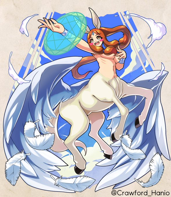 ペガサスさん描きました!バッサバッサ!!!!!
 #アルマグリモワール 