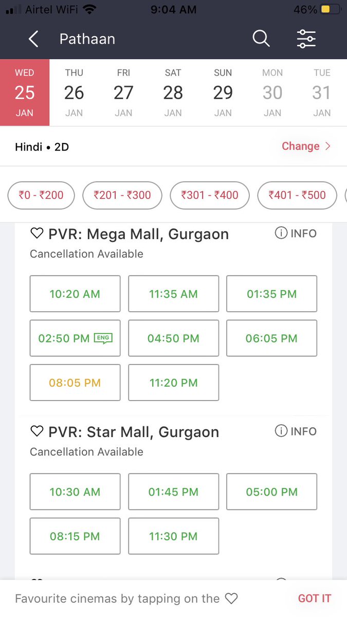 shangs_'s tweet photo. @taran_adarsh Situation in Gurgaon right now. #BoycottPathaan #BoycottBollywoodForever #BoycottBollywood #BoycottTiger https://t.co/gSTYuZ0YcH
