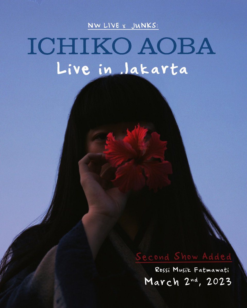 noisewhore's tweet image. Due to the high demand of Ichiko Aoba's first show here in Indonesia, we are adding one more show, 2 March 2023. Last chance folks, we don't wanna hear WTBs etc after this😐

Grab em here the-storefront.com/product/ichiko…