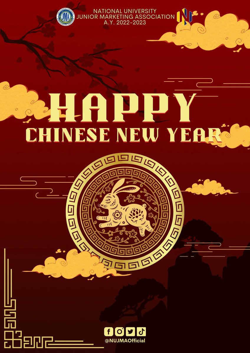 NUJMAOFFICIAL's tweet photo. Kung Hei Fat Choi, Marketistas!

May this year of the rabbit brings you good fortune, abundance of happiness, and prosperity. 

Happy Chinese New Year! 

#ChineseNewYear2023
#NUJMANovus 
#IntensifyingExcellence https://t.co/MK7tACeagE
