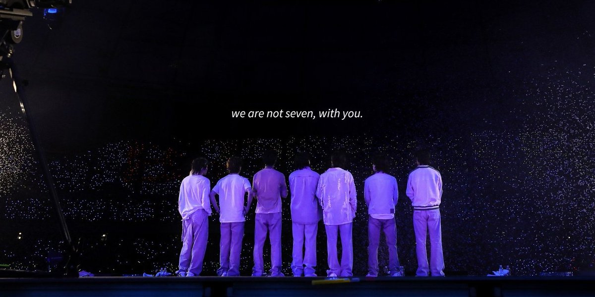 wangteaco's tweet photo. "we are not seven, with you" 🥺 https://t.co/4nTKNyiEpc