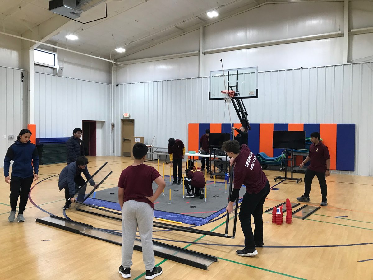 HowRobotics's tweet image. It was definitely a nice (but mildly cold) January day to host a pre-qualifier scrimmage this morning. Five teams, round robin format and lots of good quality matches. Good opportunity to experiment with different match tactics and some tough lessons learned too.