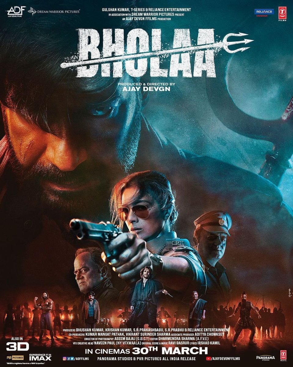 DelhiTimesTweet's tweet photo. .@ajaydevgn shares another peek into the world of his upcoming directorial #Bholaa, which also stars #Tabu and @raogajraj
#AjayDevgn #TabuFans #GajrajRao #AjayDevgnFans #BholaaTeaser2 #Bholaain3D #Bollywood https://t.co/QnXN3OH246