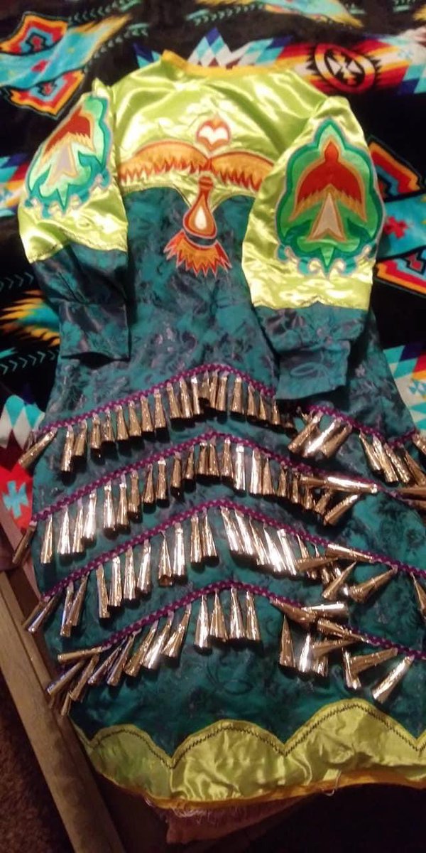 hoshontomba's tweet photo. FOUND REGALIA: Specific city pending but these gorgeous dresses are in Oklahoma. From storage unit that was considered abandoned &amp; resold, to a Matriarch wanting to get them back to the original owners.

Must have proof that these are yours. DM &amp; I’ll connect you 🙏🏼 https://t.co/xgK7UuVHNU