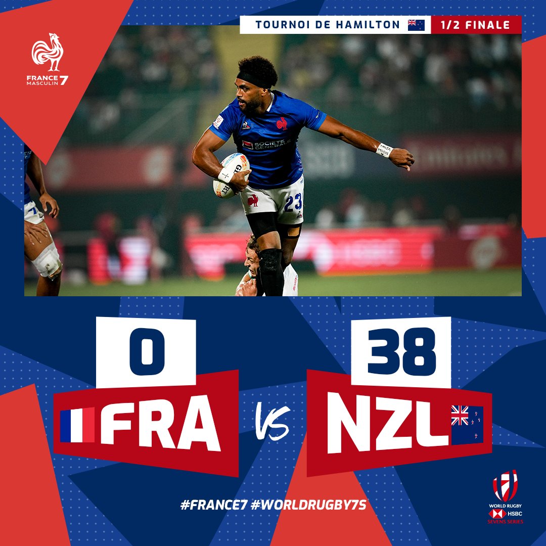 FranceRugby's tweet image. 🙏 Les Bleus de #France7 ont tout donné contre l'équipe de la Nouvelle-Zélande en demi-finale. #NZ7s @HSBCNZ7s 

🥉 Ils joueront pour la 𝒇𝒊𝒏𝒂𝒍𝒆 𝒅𝒆 𝒃𝒓𝒐𝒏𝒛𝒆 à 6h59 contre les Etats-Unis !📺 Match à suivre sur Canal+ Sport.