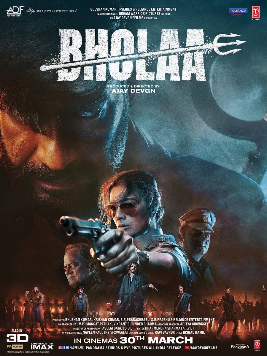 The second teaser for Bholaa, starring Ajay Devgn, will be released in two days! Bholaa is coming on March 30, 2023. Watch the film in 3D and IMAX. #AjayDevgn #BholaaTeaser2 #Bholaain3D #Tabu #BizByGR