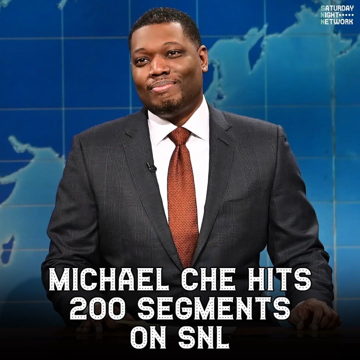The Saturday Night Network on Twitter "Tonight's Weekend Update was Michael Che's 200th SNL