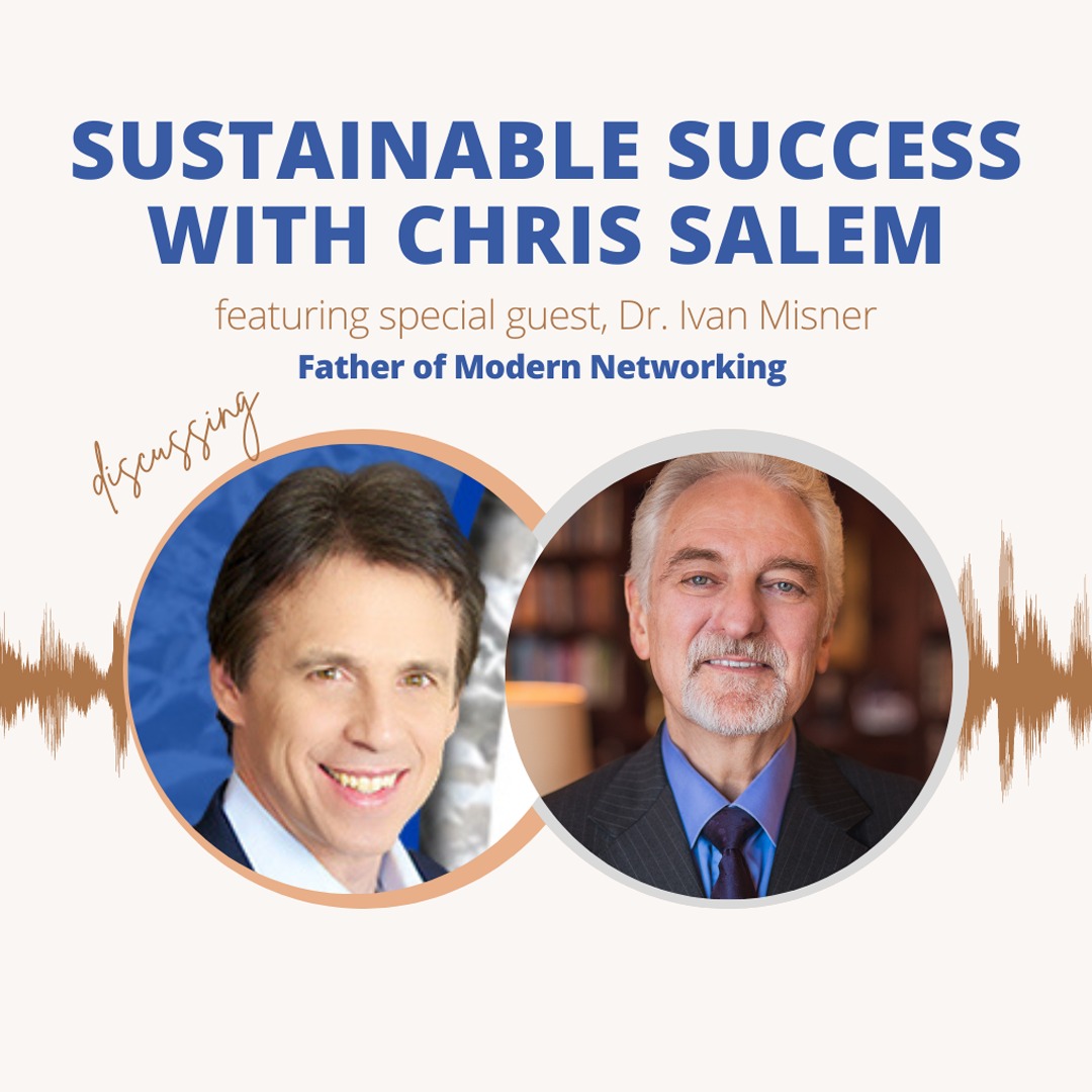 IvanMisner's tweet photo. My Interview with Chris Salem

I was a recent guest on the Sustainable Success Podcast with host Chris Salem. We talked about business networking and the importance for both introverts and extroverts to focus on their strengths. https://t.co/G1j6YI7mtp https://t.co/3QoLLnWuNz